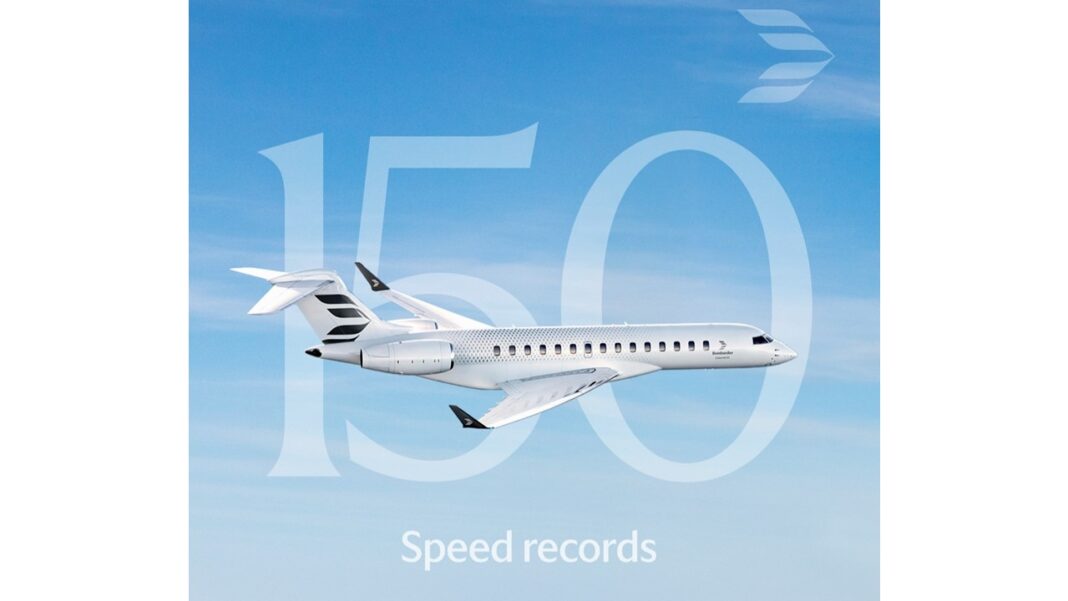 Bombardier’s Global 7500 Jet Soars to New Heights With its 150th Speed Record, Building on its Industry-Defining Record-Setting Performance