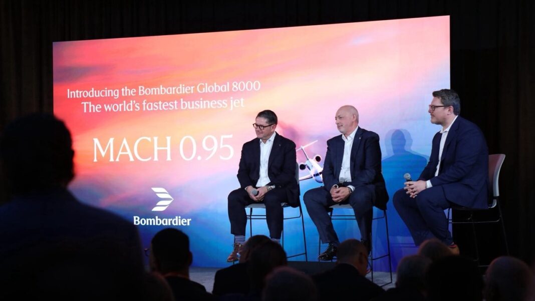 Bombardier Global 8000, The World’s Fastest Business Jet, Gets Even Faster with a New Top Speed of Mach 0.95